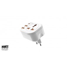 شارژر و تبدیل برق 3 به 2 ارلدام مدل SC16