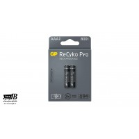 باتری نیم قلمی شارژی جی پی مدل ReCyko Pro 800mAh بسته 2 عددی