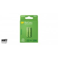 باتری نیم قلم شارژی جی پی مدل ReCyko 650mAh بسته 2 عددی