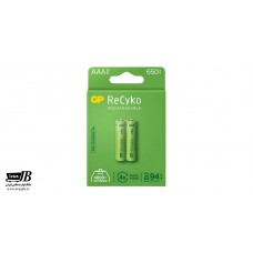 باتری نیم قلم شارژی جی پی مدل ReCyko 650mAh بسته 2 عددی