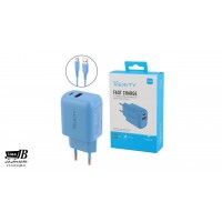 شارژر 30 وات وریتی مدل V-AP2128 با کابل تایپ سی