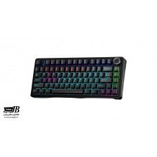 کیبورد مکانیکال سیمدار آئولا مدل F75 مشکی سوییچ قرمز