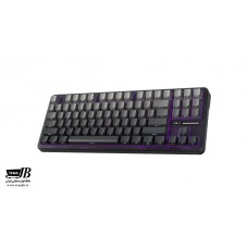 کیبورد مکانیکال بیسیم آئولا مدل F87 PRO گرادیانت خاکستری سوییچ ک