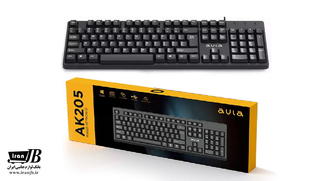 کیبورد سیمدار آئولا مدل AK205