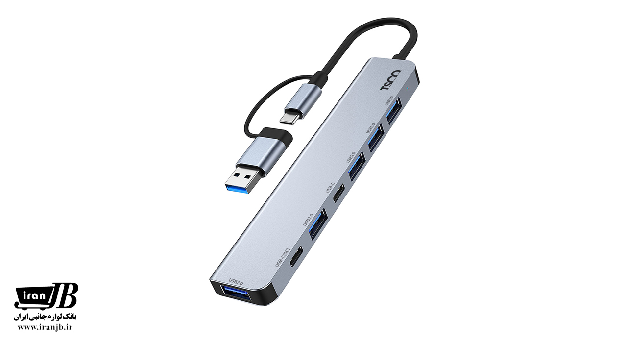 هاب 7 پورت USB3.0/Type-C تسکو مدل THU 1148